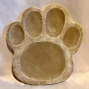 Vintage Resin Paw Print Pet Marker Garden Stepping Stone